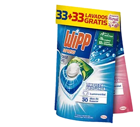 Pack de Detergente WIPP Express Power Caps cápsulas